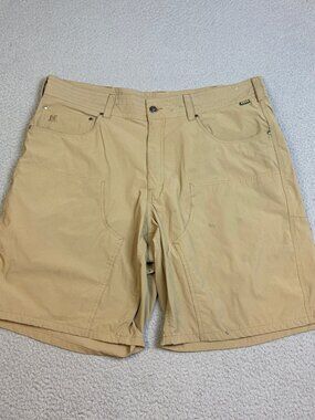 Howler Bros. Shorts Mens Size 38 Brown Nylon Outdoor Hiking Fishing Casual